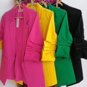 Blazer sport manga 3/4 corrugada